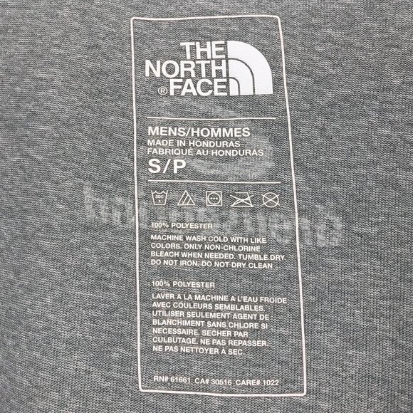 Men's North Face Small Grey Shirt Grouse Grind - Picture 3 of 16